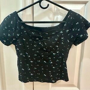New one size Black Sequin Women's Top